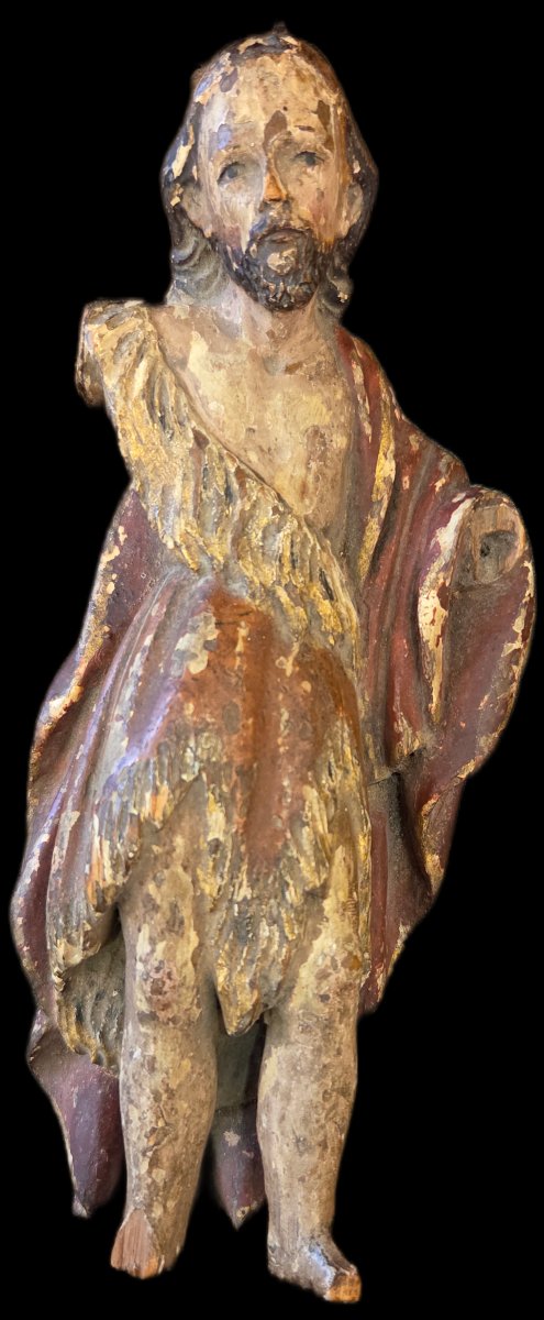 Christ en bois sculpté polychrome (XVIIIe siècle)-photo-4