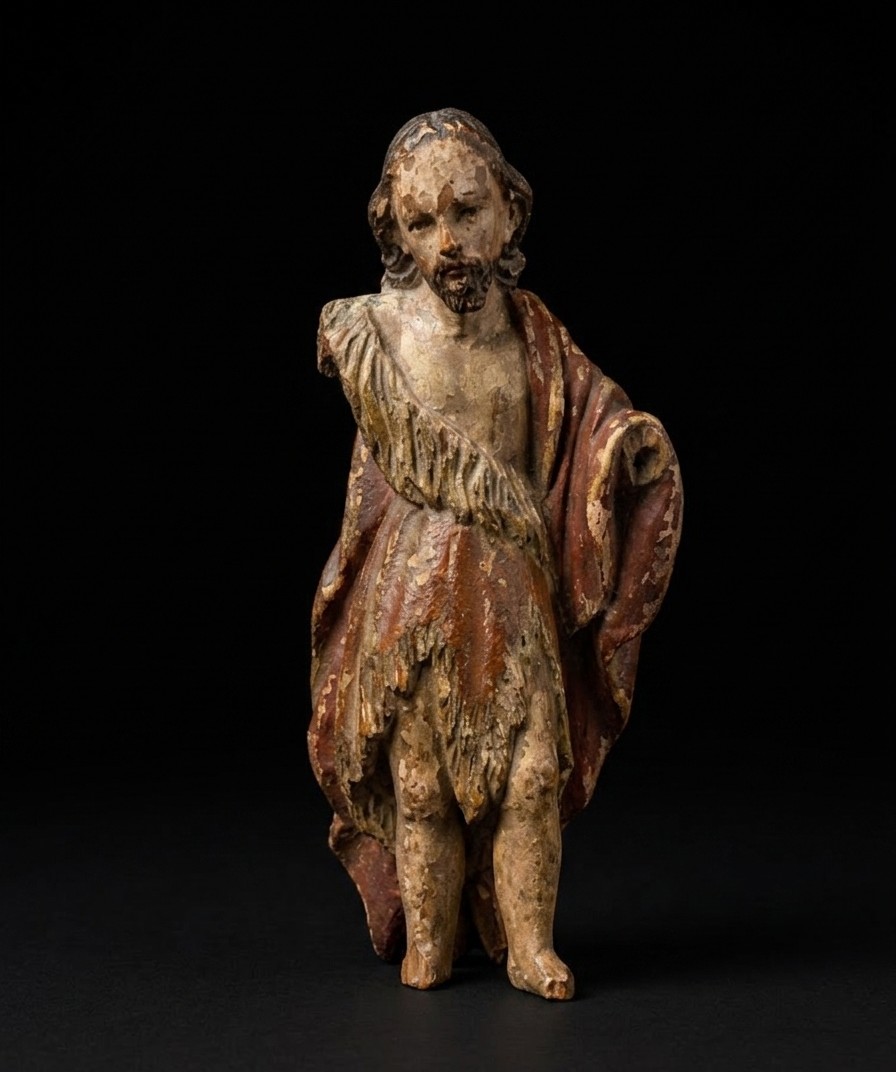 Christ en bois sculpté polychrome (XVIIIe siècle)