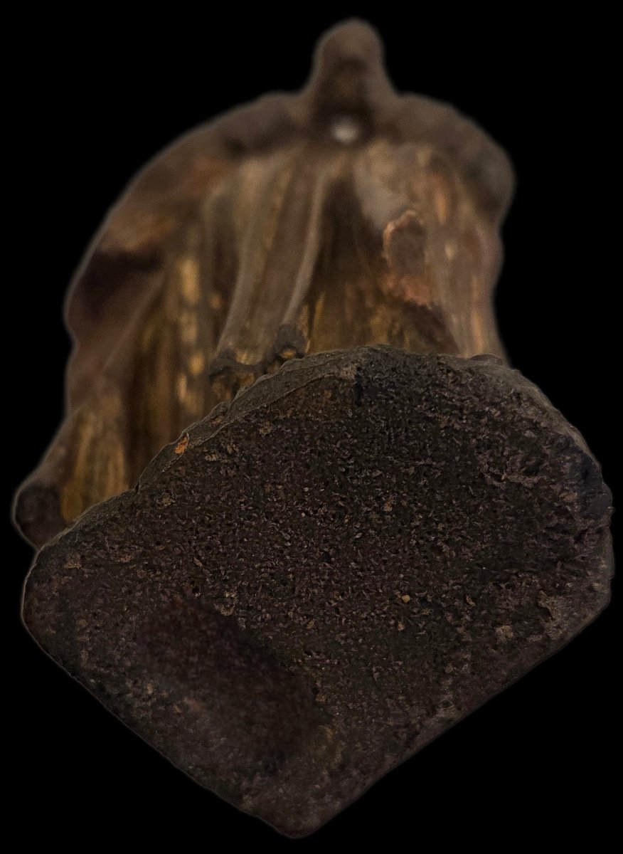 Sculpture en bois - Saint Jean en prière (XIXe siècle)-photo-2