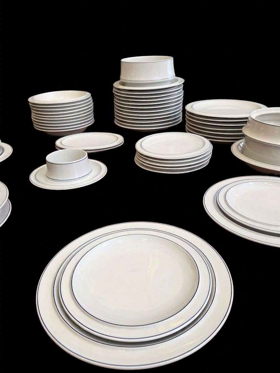 Partie de service de table en porcelaine blanche - Langenthal -photo-3