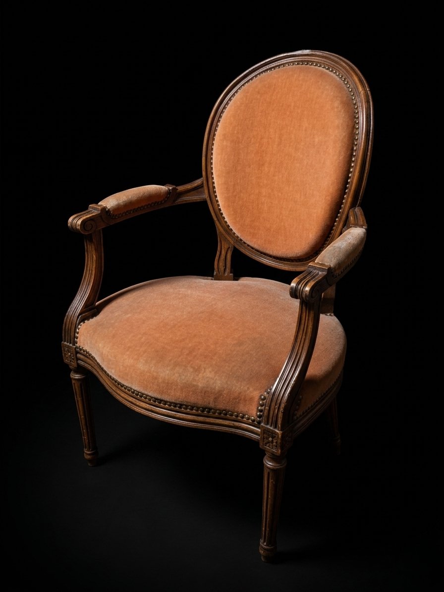 Paire de fauteuils cabriolets style Louis XVI (XXe siècle)-photo-4