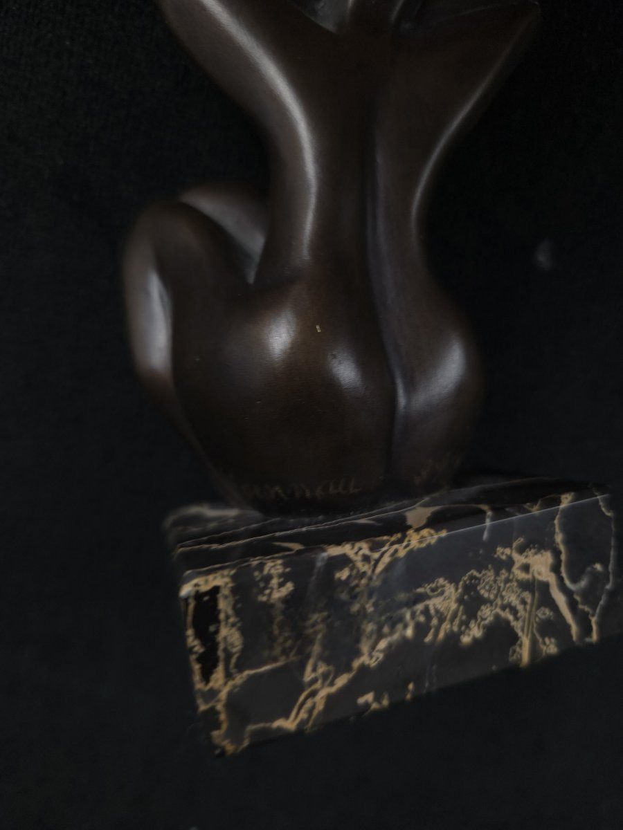 Franck Evennou (1958) - Bronze Sculpture - Female Nude-photo-1