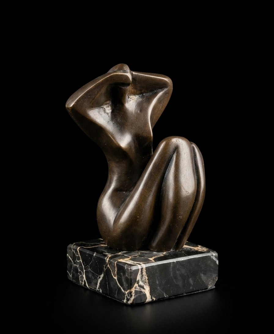Franck Evennou (1958) - Bronze Sculpture - Female Nude