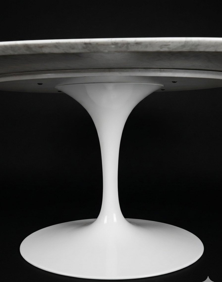 Tulip Oval Table In Marble - Eero Saarinien For Knoll (20th Century)-photo-3