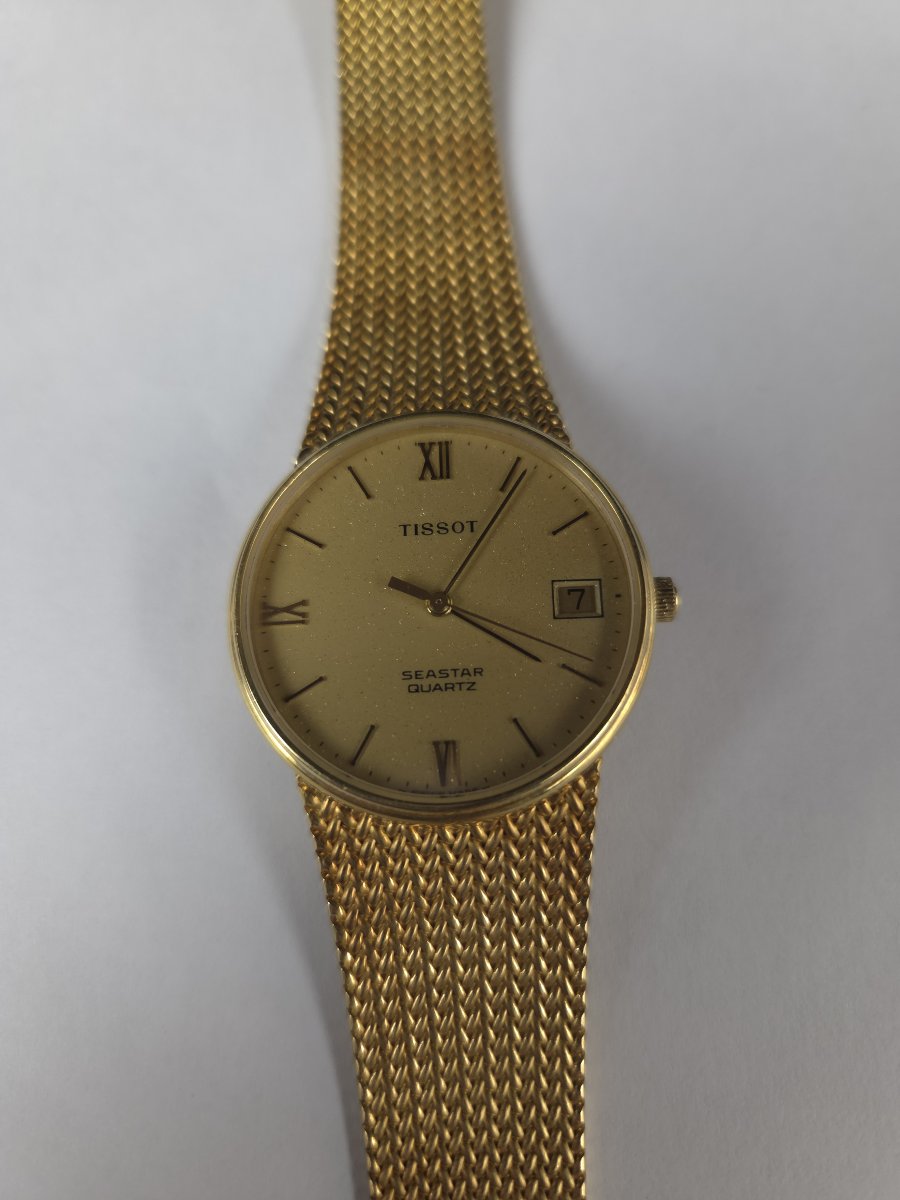 Tissot Watch In 18k Gold - Seastar Model-photo-4