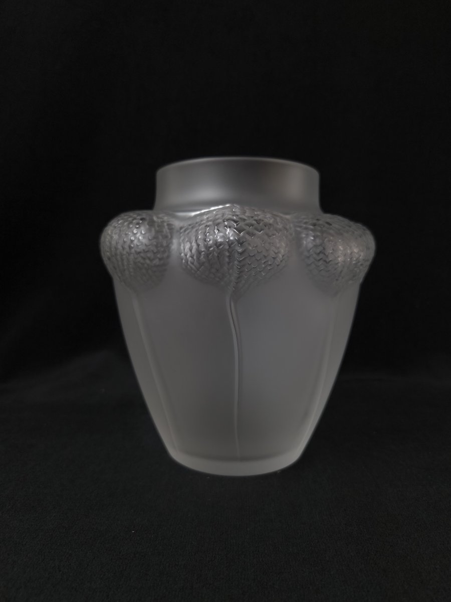 Lalique - Crystal Vase - Bali Model (20th Century)-photo-3