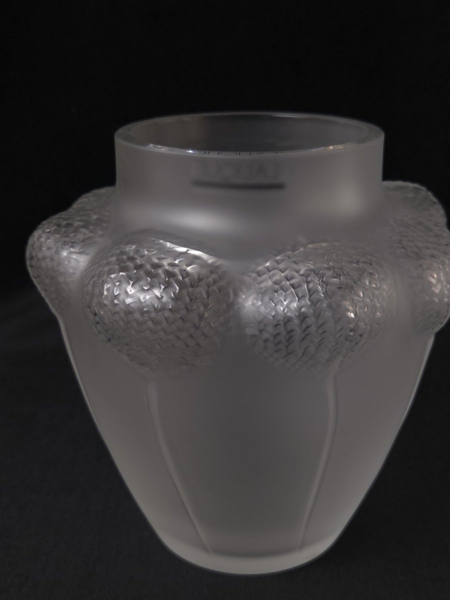 Lalique - Crystal Vase - Bali Model (20th Century)-photo-3