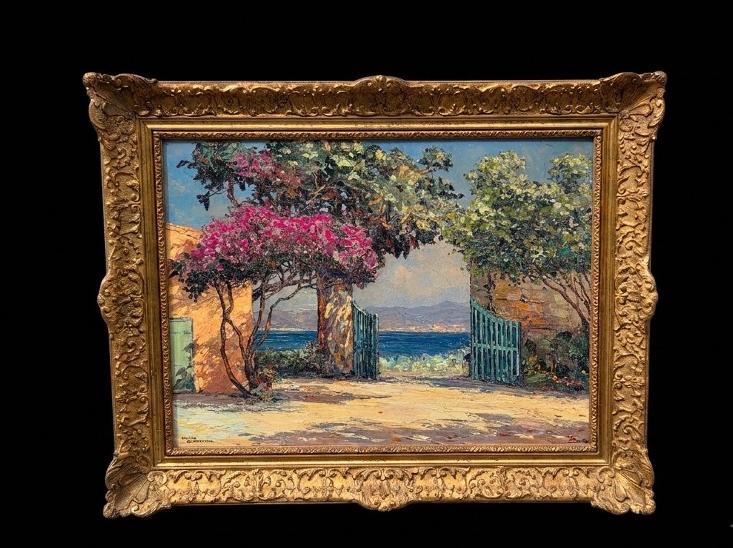 André Beronneau (1886-1973) - Oil On Canvas - La Bouillabaisse Beach (saint-tropez)-photo-2