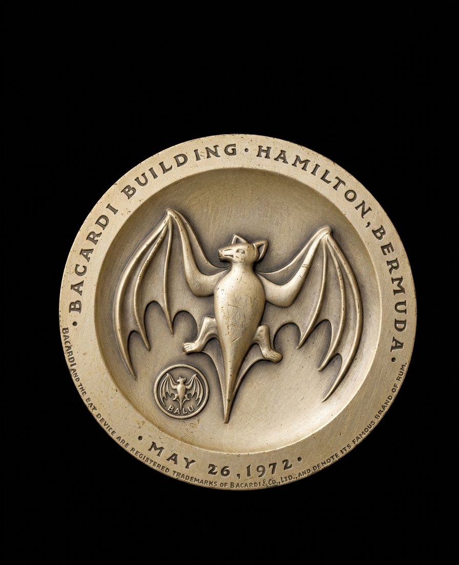 Médaille d'art en argent pur. 999 - Inauguration du Bacardi Building (Bermudes) (1972)-photo-2