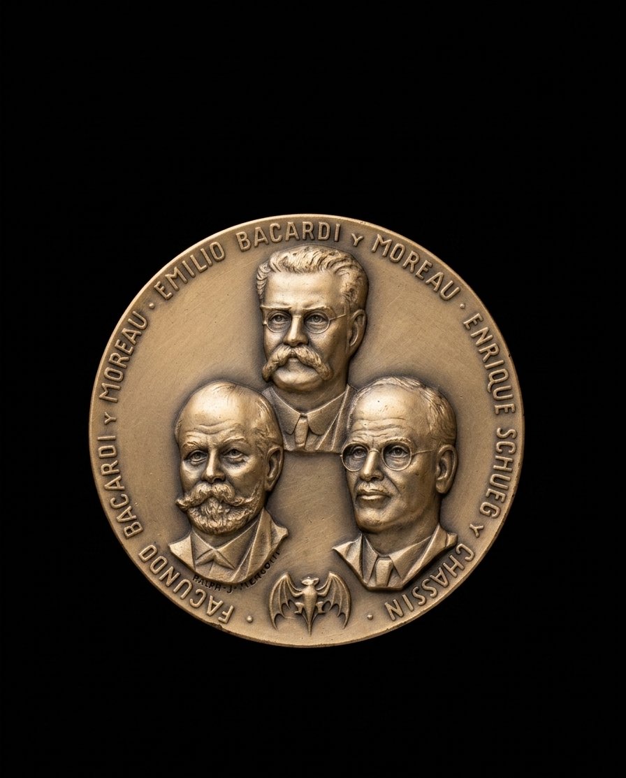 Médaille d'art en argent pur. 999 - Inauguration du Bacardi Building (Bermudes) (1972)