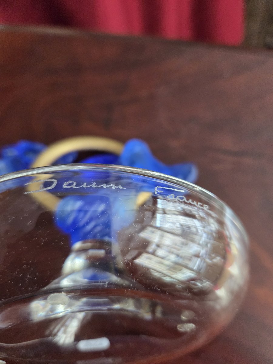 DAUM - Baguier en cristal - Cheval bleu-photo-1