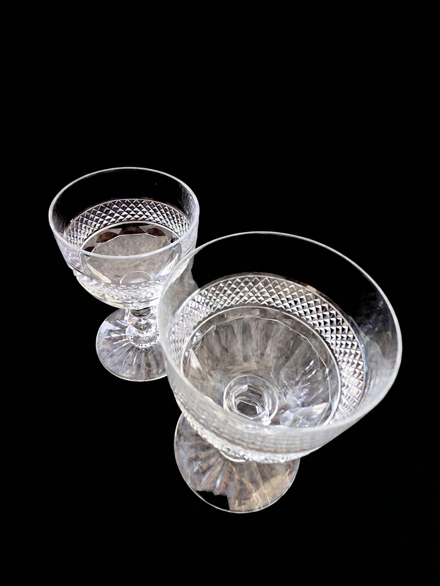 St. Louis - Crystal Glass Set - Trianon Model -photo-4
