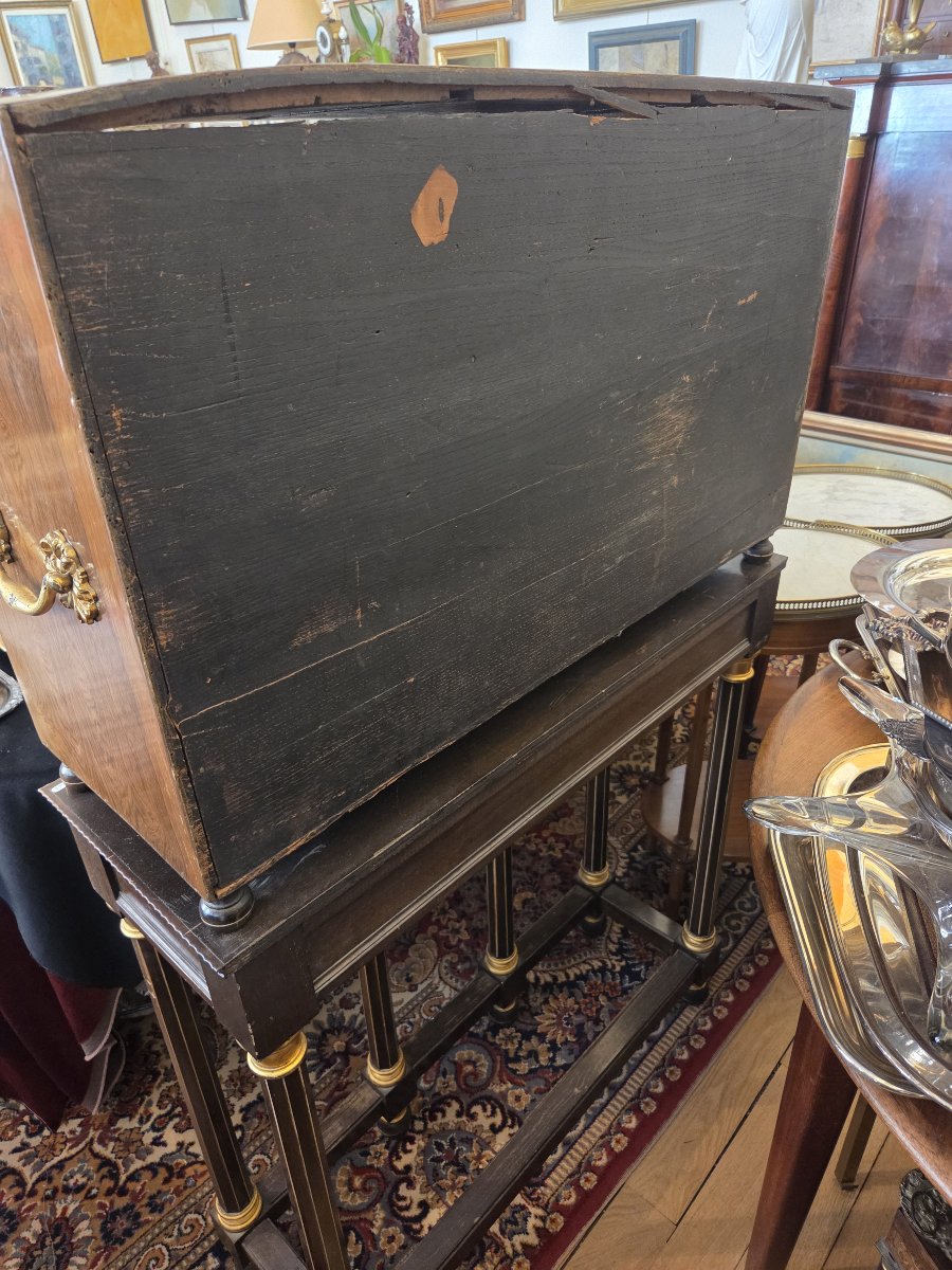 Dutch Wooden Cabinet With Marquetry (18th Century)-photo-1