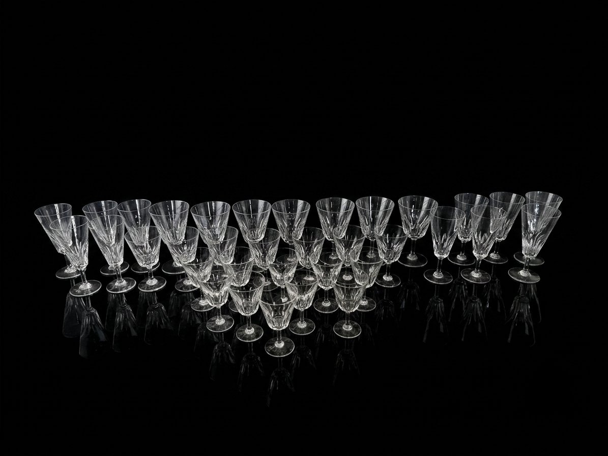 BACCARAT - Service de verres en cristal - modèle Côte d'Azur -photo-2