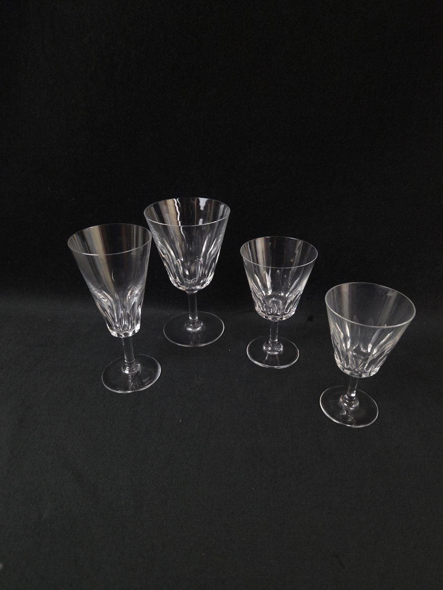 BACCARAT - Service de verres en cristal - modèle Côte d'Azur 