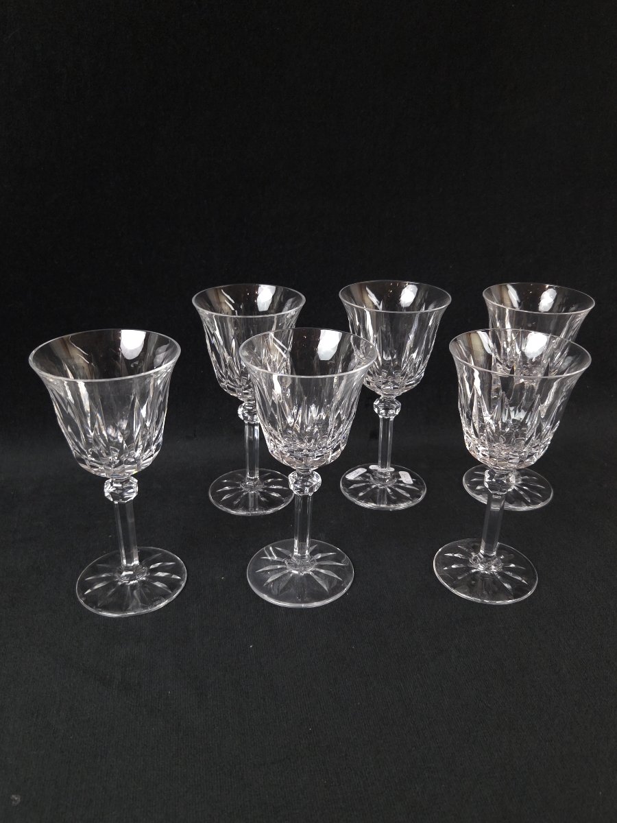 Saint-louis - Set Of 6 Crystal White Wine Glasses – Provence Model-photo-2