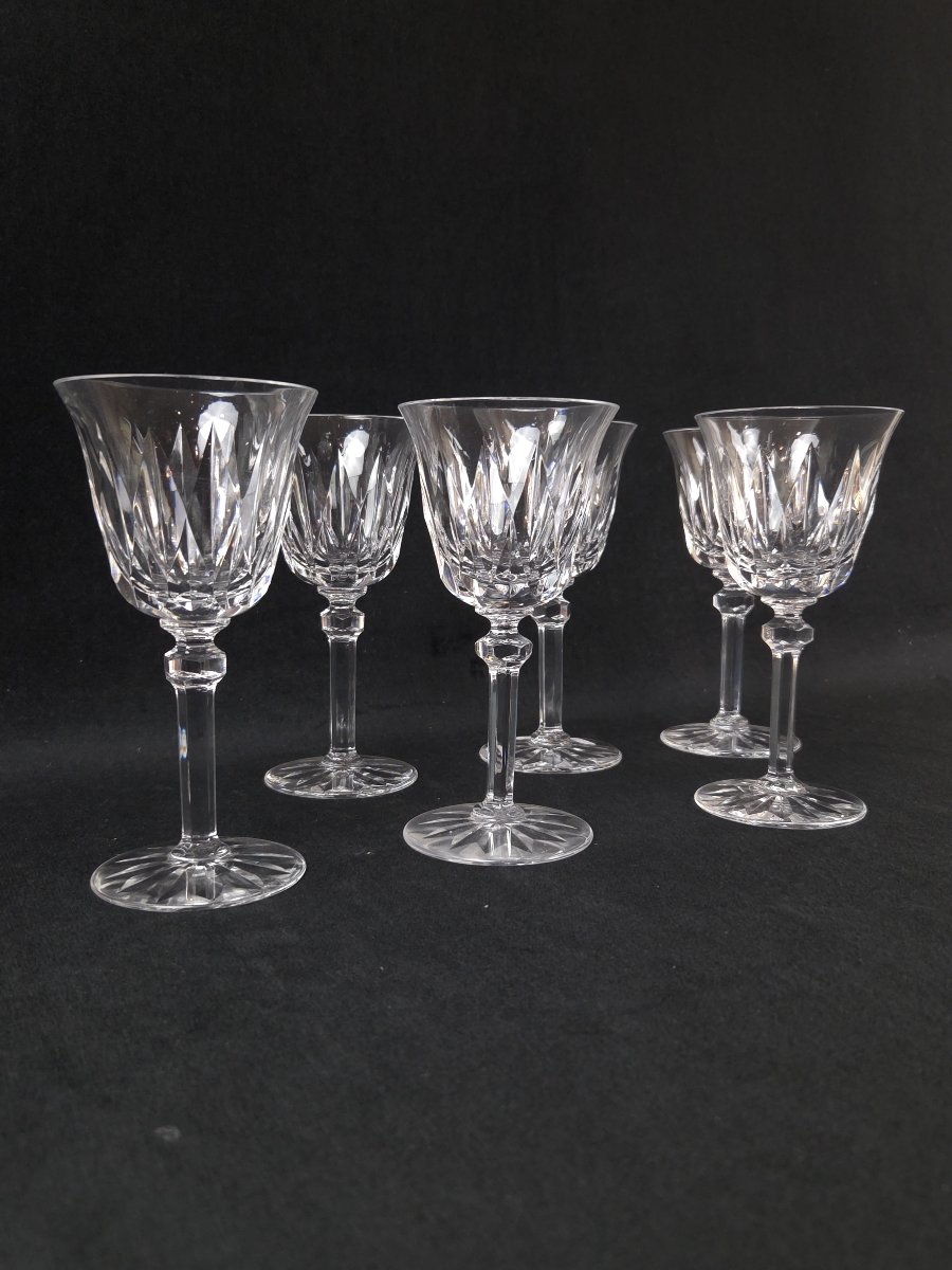 Saint-louis - Set Of 6 Crystal White Wine Glasses – Provence Model-photo-4