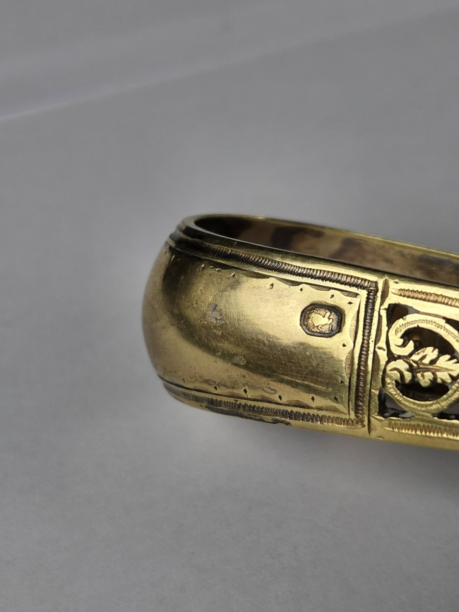 Pince à sucre en argent vermeillé - Premier Empire (XIXe siècle)-photo-2