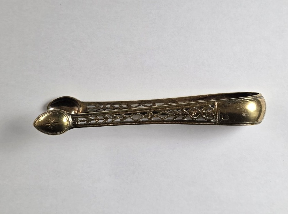 Pince à sucre en argent vermeillé - Premier Empire (XIXe siècle)