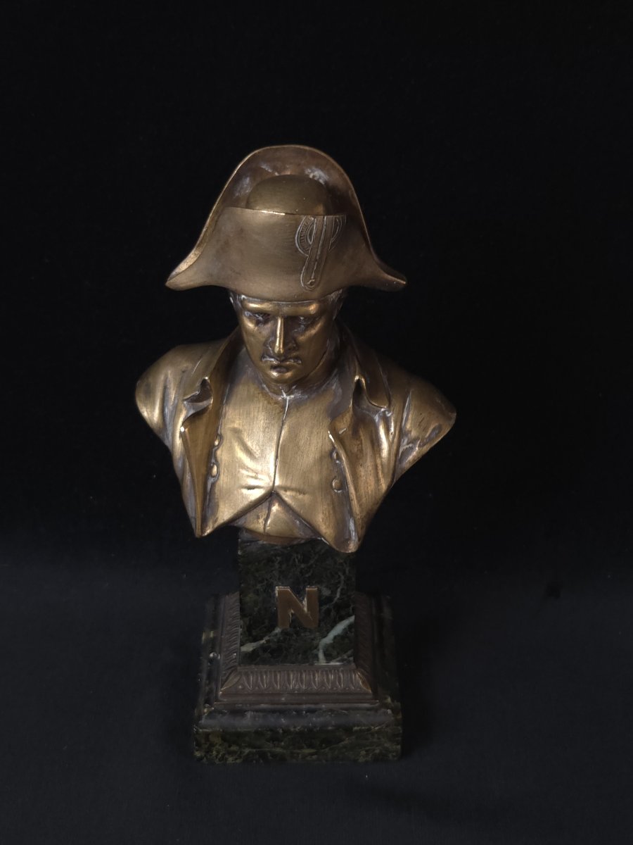 Sculpture en bronze Napoléon Ier - signé Baril (XIXe siècle)-photo-2