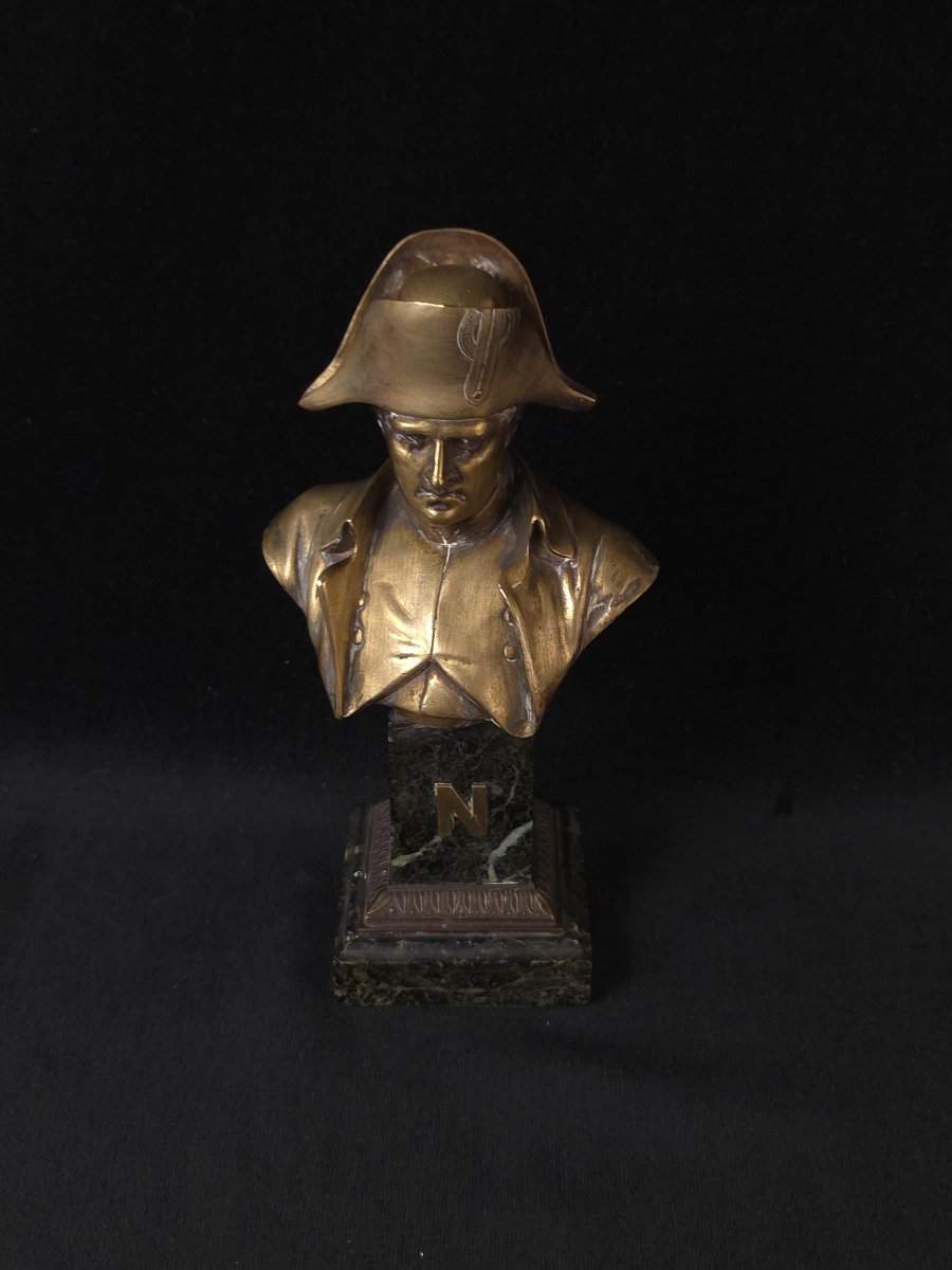 Sculpture en bronze Napoléon Ier - signé Baril (XIXe siècle)-photo-3