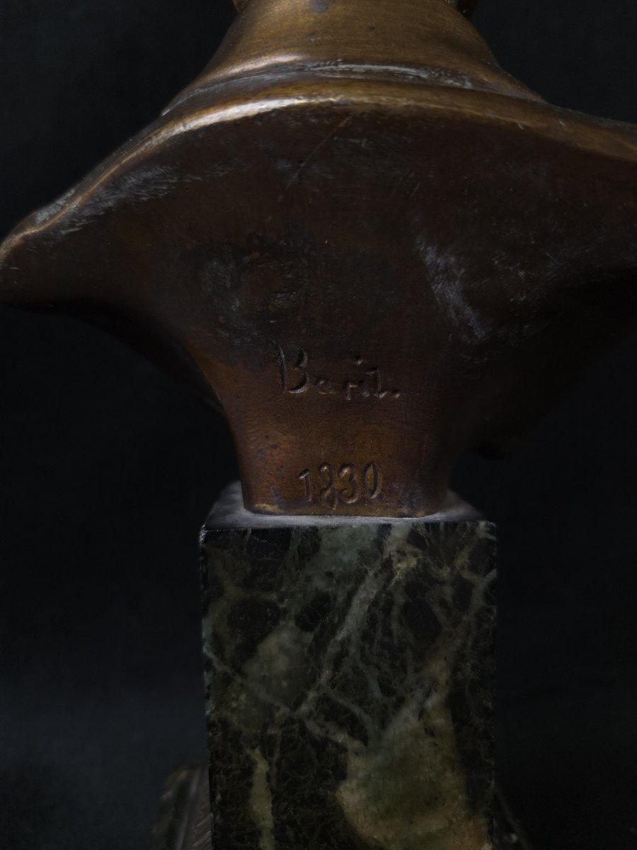 Sculpture en bronze Napoléon Ier - signé Baril (XIXe siècle)-photo-2