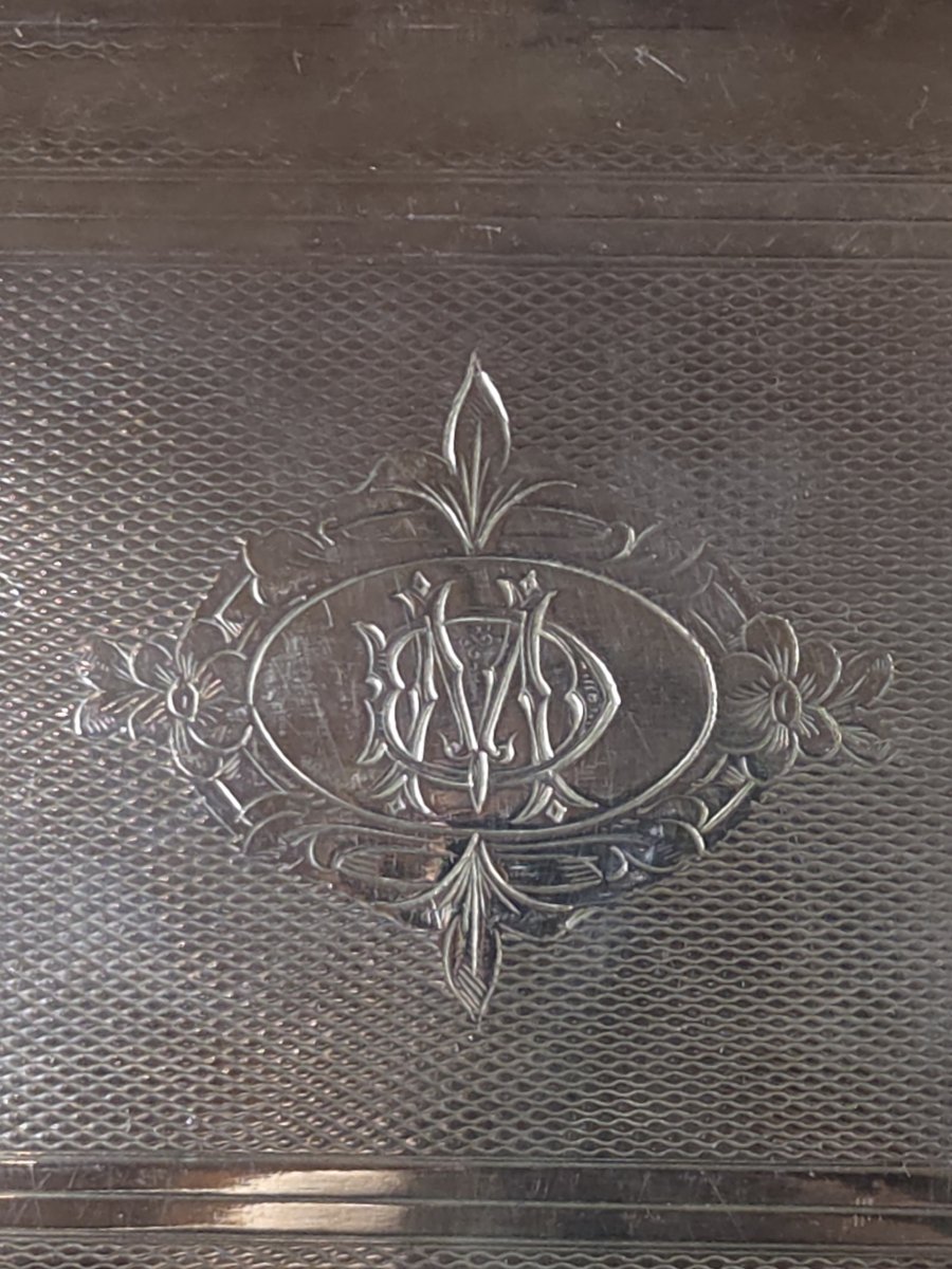 Small Silver-plated Serving Tray - Louis XV Style (20th Century)-photo-4