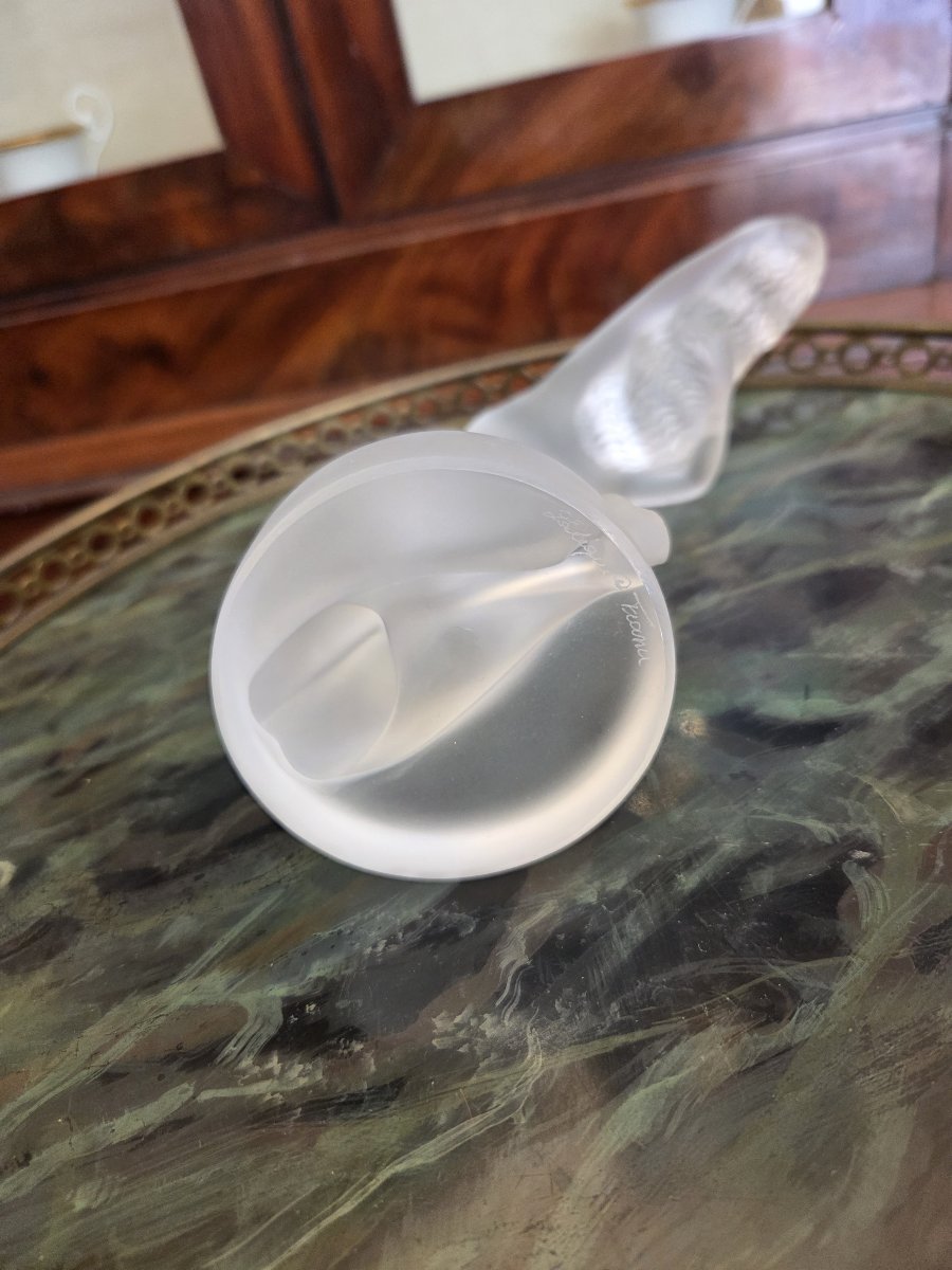Lalique France - Sculpture Chrysis en cristal satiné (XXe siècle)-photo-1