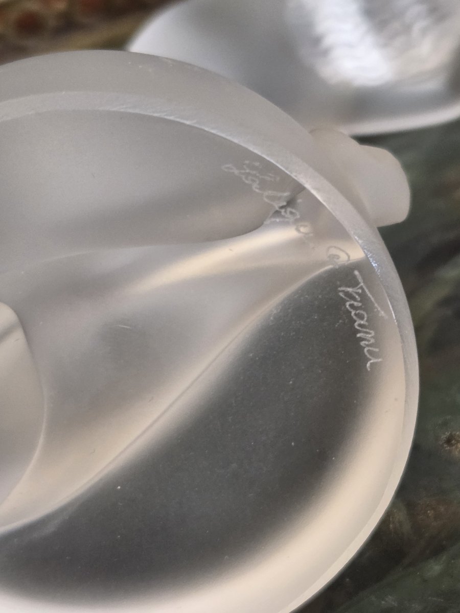 Lalique France - Sculpture Chrysis en cristal satiné (XXe siècle)-photo-2