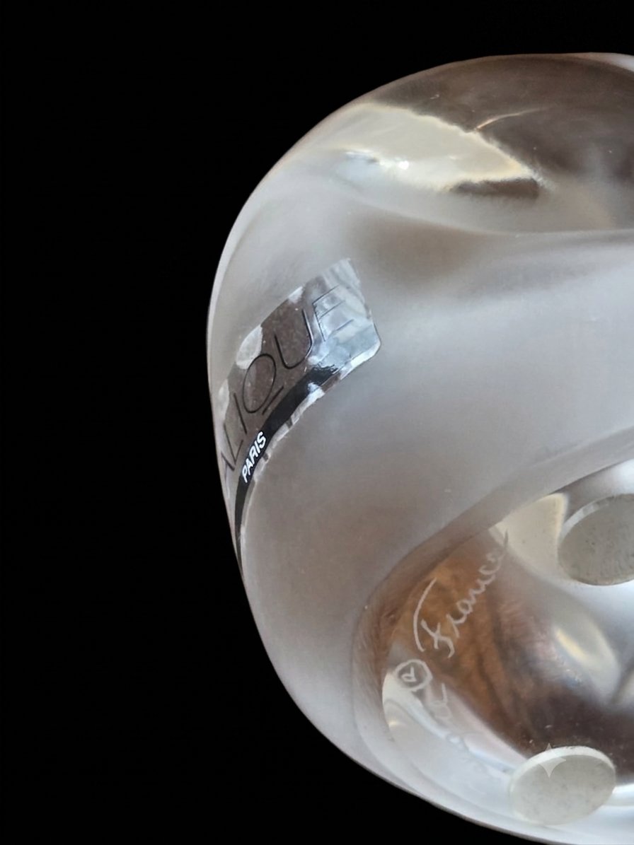 Lalique France - Crystal Sculpture - Panda (20th Century)-photo-1