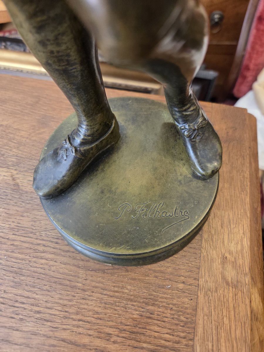 Paul Filhastre - Bronze Sculpture - Gringoire (19th Century)-photo-2