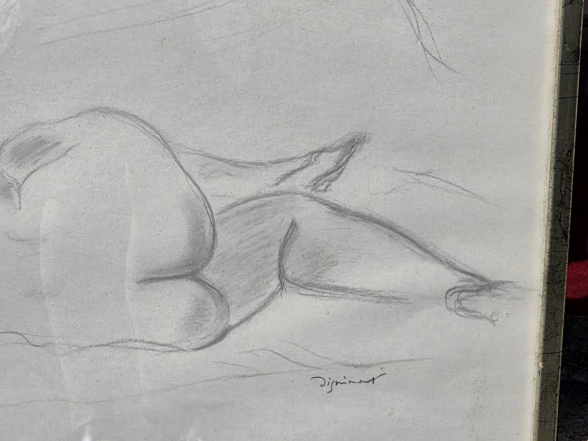 André DIGNIMONT (1891-1965) - Dessin sur papier - Nu féminin -photo-3