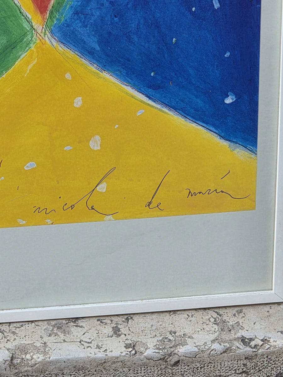 Nicola De Maria - Lithographie Roland-Garros 1989 -photo-1