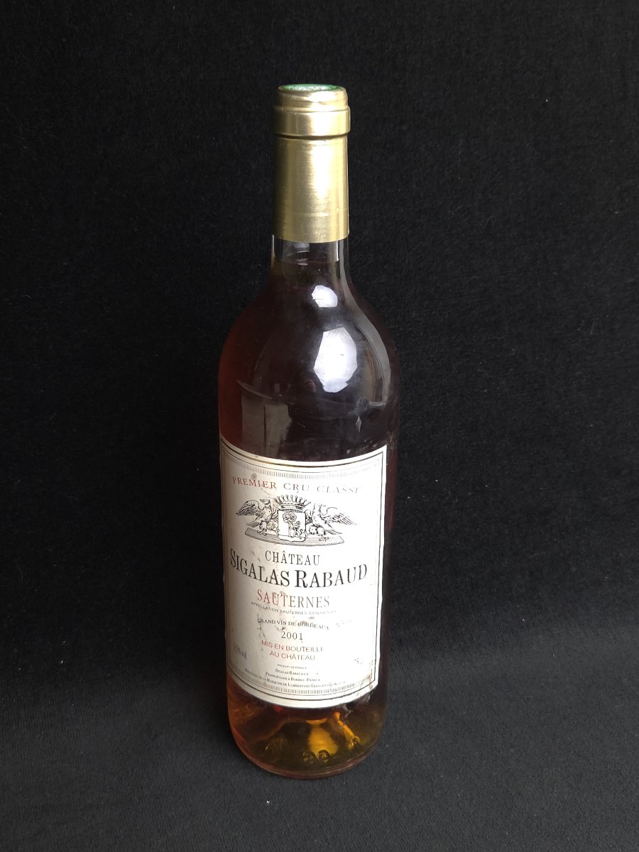 Château Sigalas Rabaud 2001 Bottle - Sauternes First Growth, Classified In 1855 (75 Cl)-photo-3