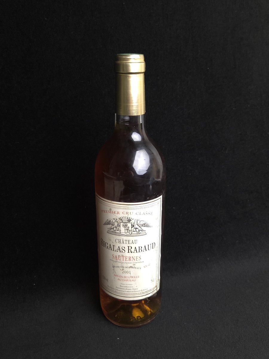 Château Sigalas Rabaud 2001 Bottle - Sauternes First Growth, Classified In 1855 (75 Cl)-photo-4