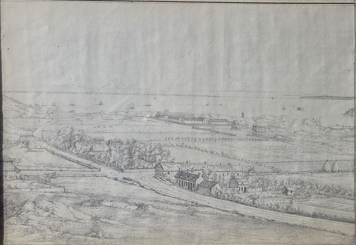 Grand panorama de Boulogne-sur-Mer en 1820 - estampe anglaise-photo-2