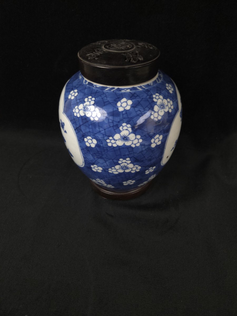 Ovoid Ginger Jar Made Of Chinese Blue Porcelain—19th Century-photo-4