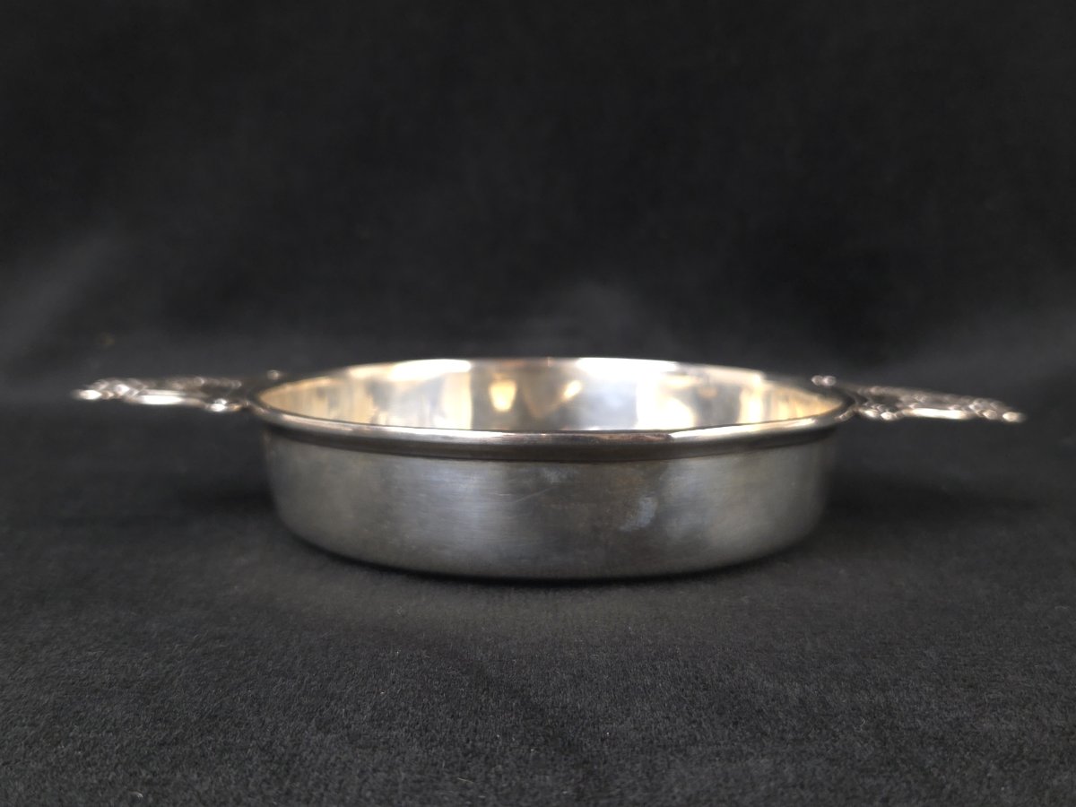 Ecuelle / coupelle à oreilles en argent massif - XIXe siècle