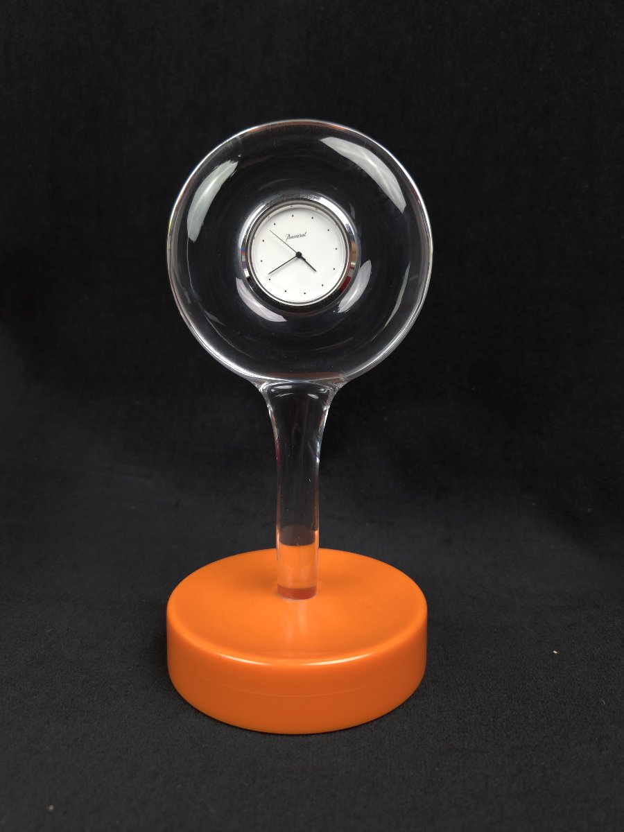 Baccarat - Designer Quartz Crystal Clock (20th Century)