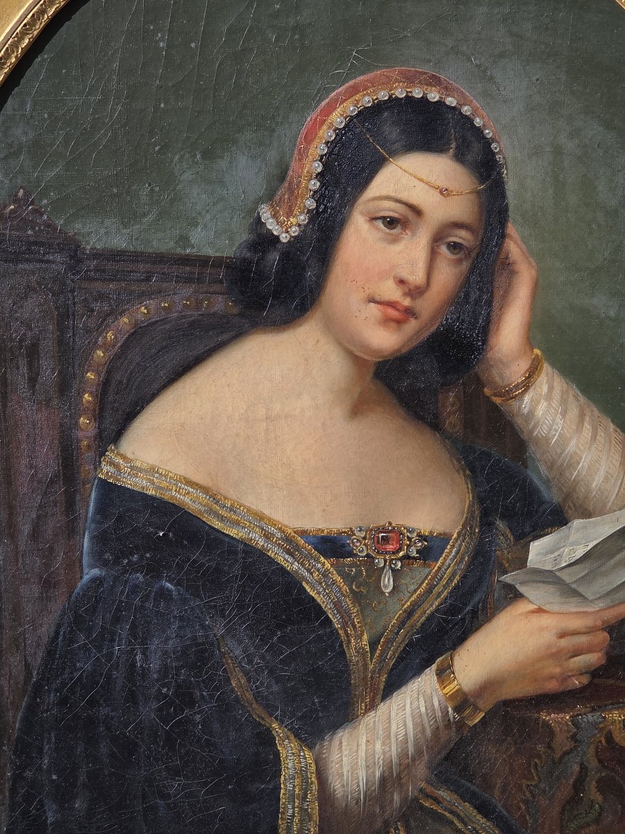 Désirée-charlotte Sauvageot-galiot (active 1827–1850) - Oil On Canvas - Portrait Of A Woman-photo-3