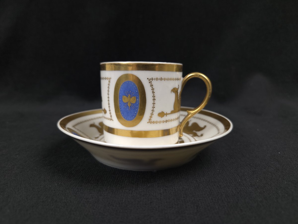 1-litre Cup And Saucer Made Of Paris Porcelain—19th Century