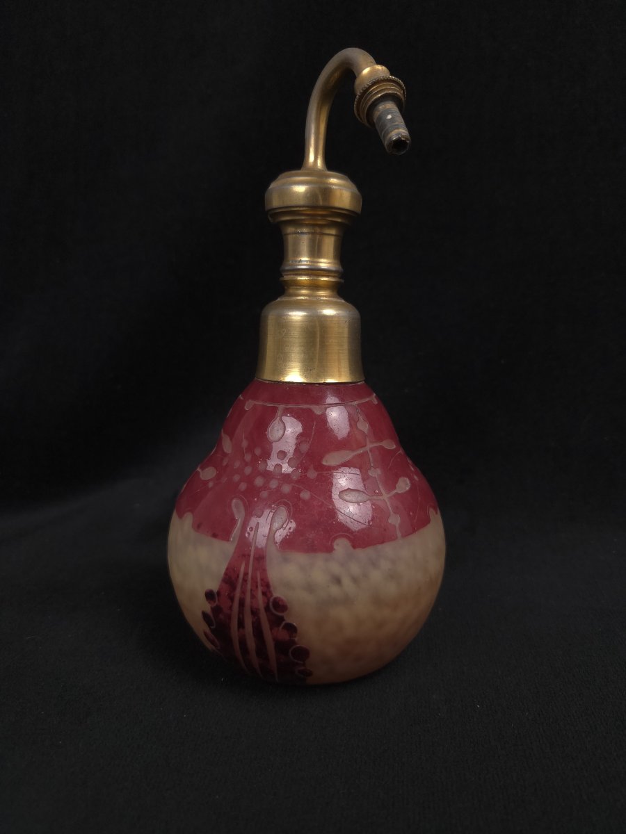Glass Perfume Bottle - Eglantines Model - French Glass (20th Century)-photo-2