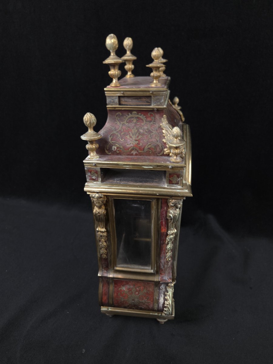 A So-called "religious" Louis XIV-style Clock With Boulle Marquetry (19th Century)-photo-4