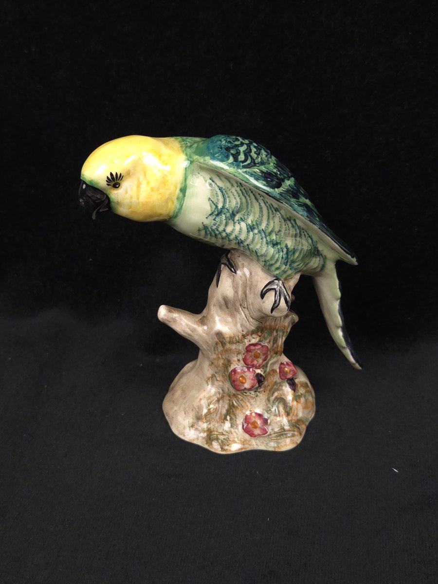 Figurine en céramique anglaise - Perroquet - Shelley England