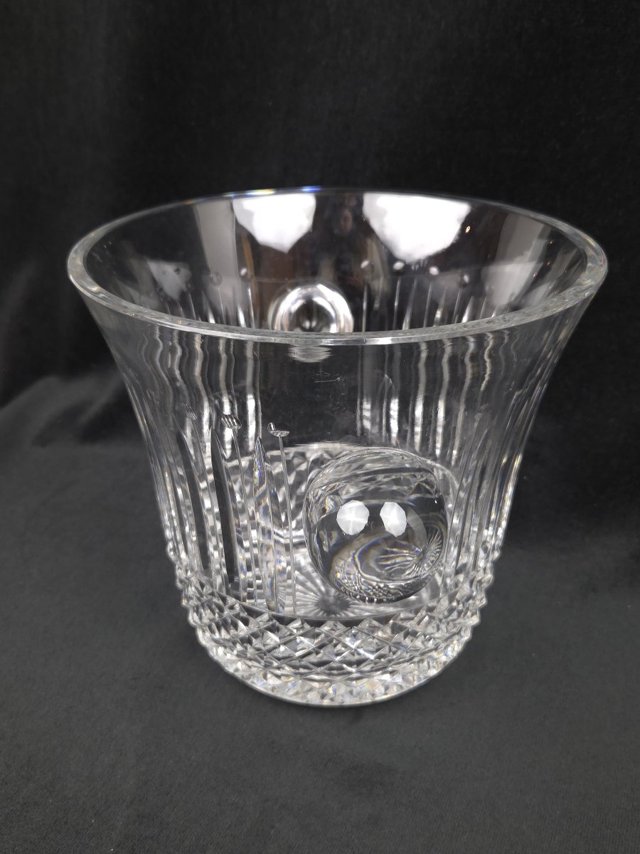 Saint-louis - Large Cut Crystal Champagne Bucket -photo-2