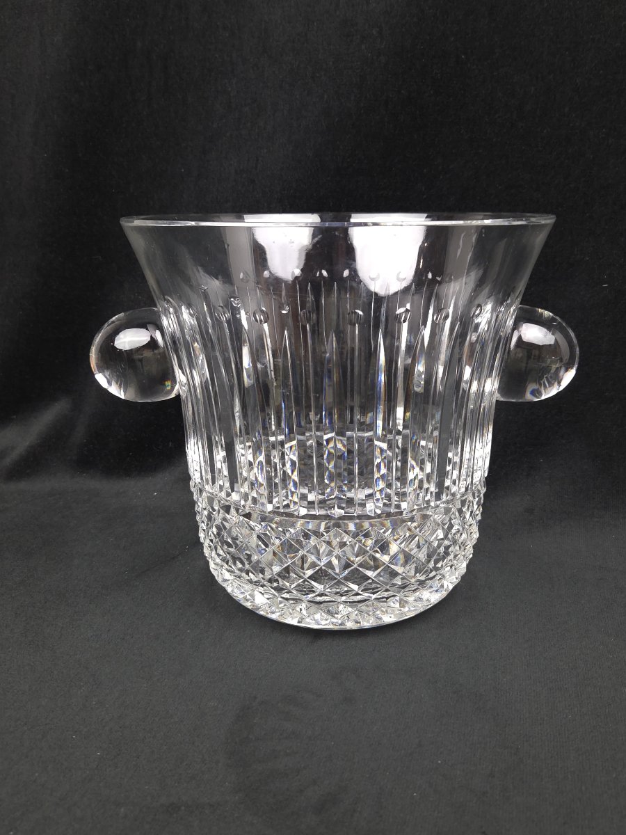 Saint-louis - Large Cut Crystal Champagne Bucket -photo-3