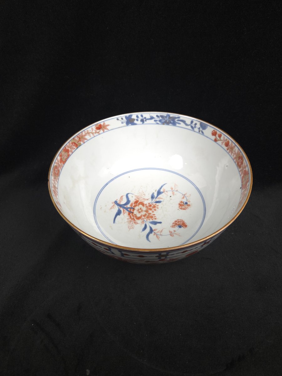 Grand saladier en porcelaine Imari (XIXe siècle)-photo-2