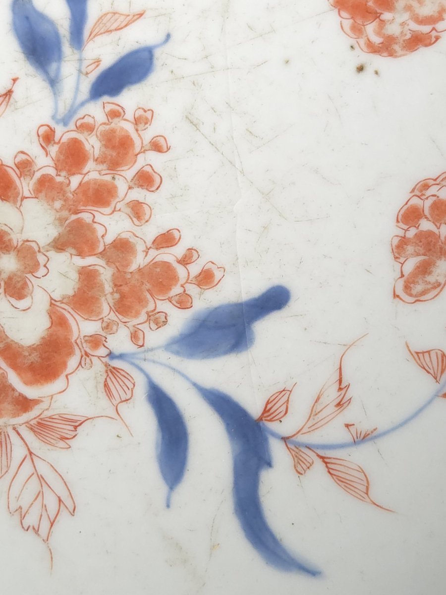 Grand saladier en porcelaine Imari (XIXe siècle)-photo-1
