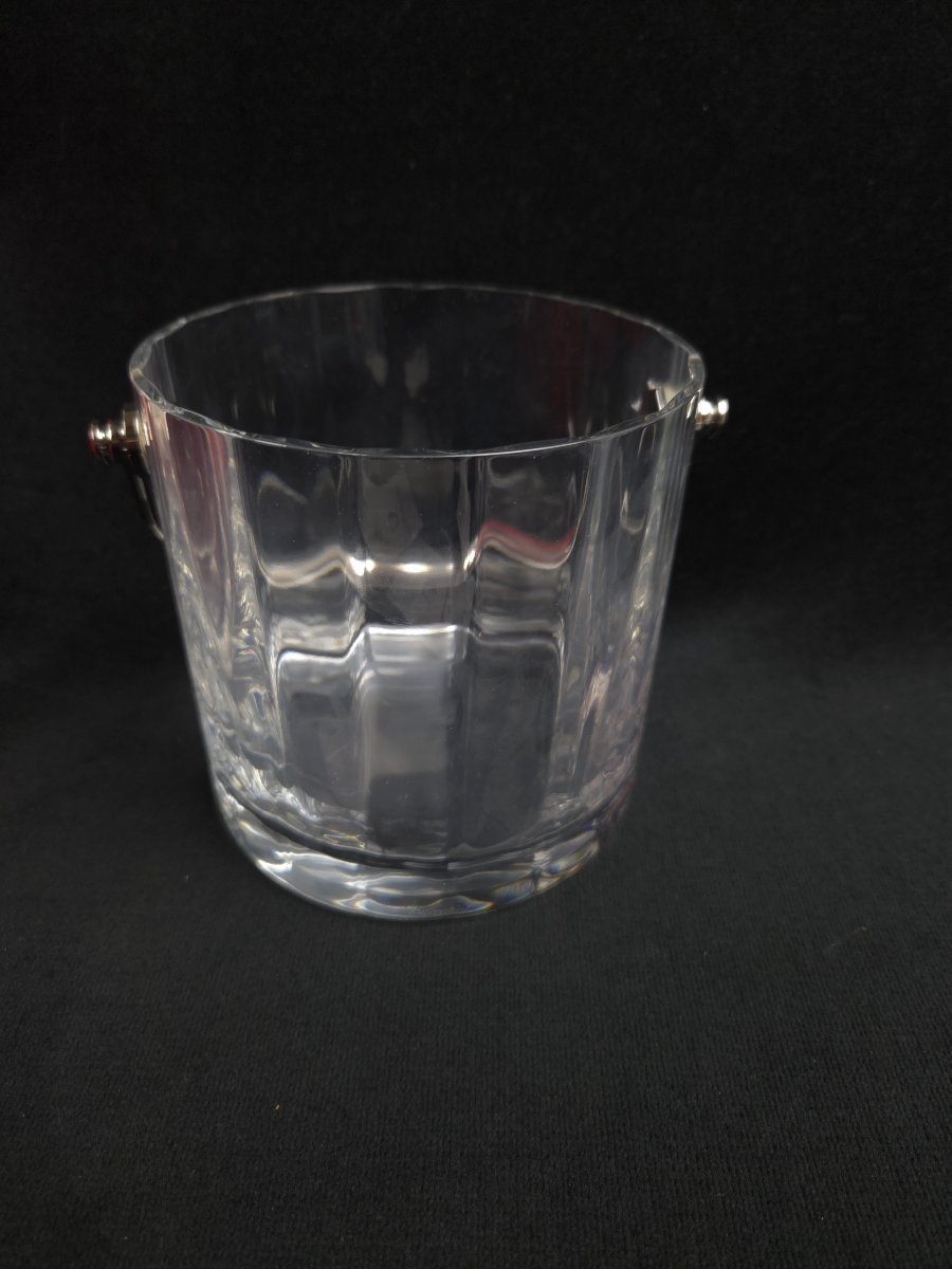Baccarat - Seau à glaçon en cristal taillé -photo-3