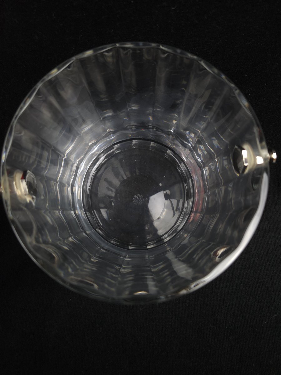 Baccarat - Seau à glaçon en cristal taillé -photo-2